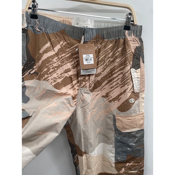NWT Zumiez Champion Eco Camo Parachute Pants Men's Medium Natural 100% Cotton - Picture 10 of 15